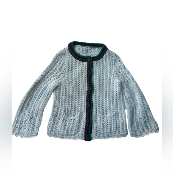 Anthropologie Women’s Elsie Open Button Up Knit Caridgan Size Small - Picture 6 of 13